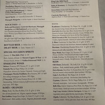 Restaurant Beatrice - Cocktail menu - Cajun/Creole Near Me - Dallas, Texas Restaurant Beatrice - Cocktail menu - Cajun/Creole Near Me - Dallas, Texas
