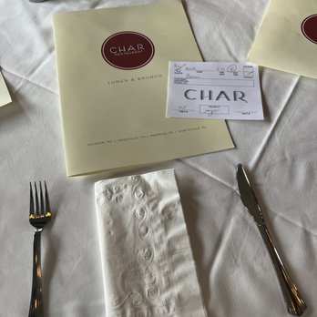 Char Restaurant - Reservation card - Steakhouses Near Me - Jackson, Mississippi