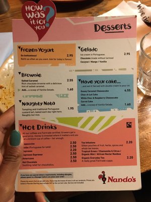 Menu photo 8 Nando's London, XGL