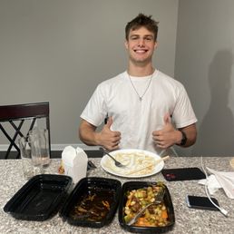 Orange chicken king. Four entrees down and more to go.