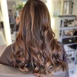 Indulgence Beauty Bar - Color, highlights & extensions done by Dianna