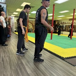 Practicing kun fu