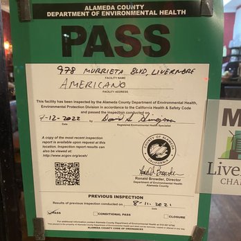 Americano - PASS !!! Always a Good Sign - Italian Near Me - Livermore, California