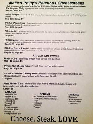 Menu photo 8 Philly's Phamous Cheesesteaks San Antonio, TX Menu photo 8 Philly's Phamous Cheesesteaks San Antonio, TX