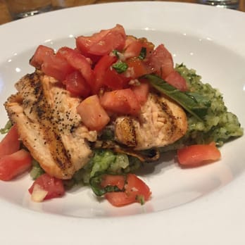Angelo’s Taverna - Grilled salmon with pesto risotto! - Italian Near Me - Denver, Colorado Angelo’s Taverna - Grilled salmon with pesto risotto! - Italian Near Me - Denver, Colorado