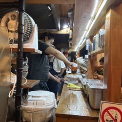 Sakura Ramen - Chef working on my ramen!