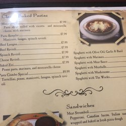 Luigi's Italian Restaurant - Menu