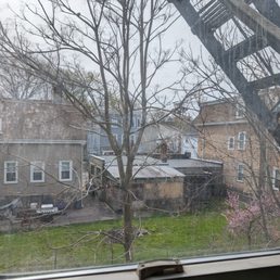 One of the windows they missed during cleaning.