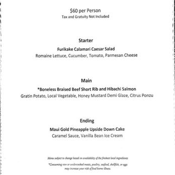 Roy's Kaanapali - Sunset Pix Fixe Menu 26 Feb 2023 - Hawaiian Near Me - Lahaina, Hawaii Roy's Kaanapali - Sunset Pix Fixe Menu 26 Feb 2023 - Hawaiian Near Me - Lahaina, Hawaii