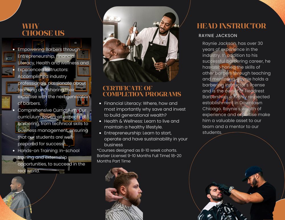 HEADREST BARBER BUSINESS ACADEMY Updated July 2024 769 W Jackson