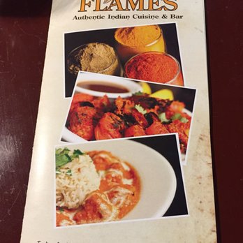 Indian Flames - Attractive menu card but, the end dish is not so impressive!! - Indian Near Me - New Tecumseth, Ontario