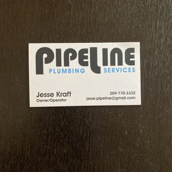 Pipeline Plumbing Services - Business card - Plumbing Near Me - Twain Harte, California Pipeline Plumbing Services - Business card - Plumbing Near Me - Twain Harte, California