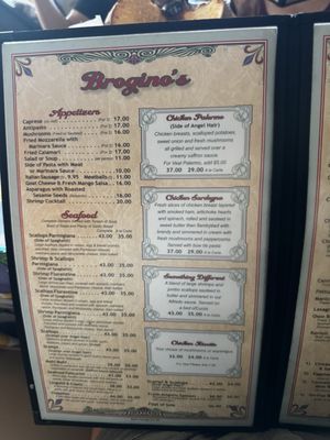 Menu photo 1 Brogino's Redondo Beach, CA