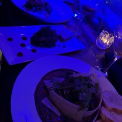 Niche Restaurant - soft shell crab, foie gras, filet carpaccio