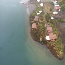 Tikchik Narrows Lodge - View from float plane