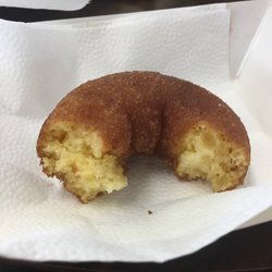 A handmade, still-warm donut--on the house for new and loyal customers!