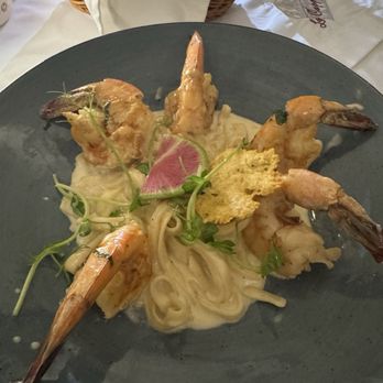 La Cappella - Shrimp fettuccine Alfredo - Italian Near Me - Puerto Vallarta, JAL