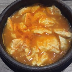 Spoon Korean Bistro - Spicy tofu soup.