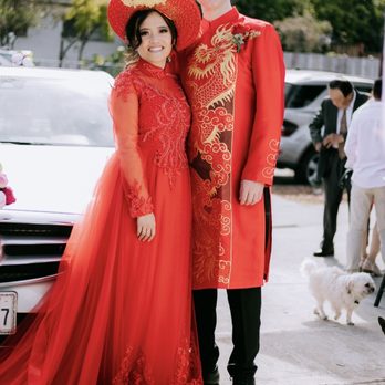 Ao Dai Anh Thu - Bridal ao dai and hat. Grooms outfit. - Sewing & Alterations Near Me - San Jose, California