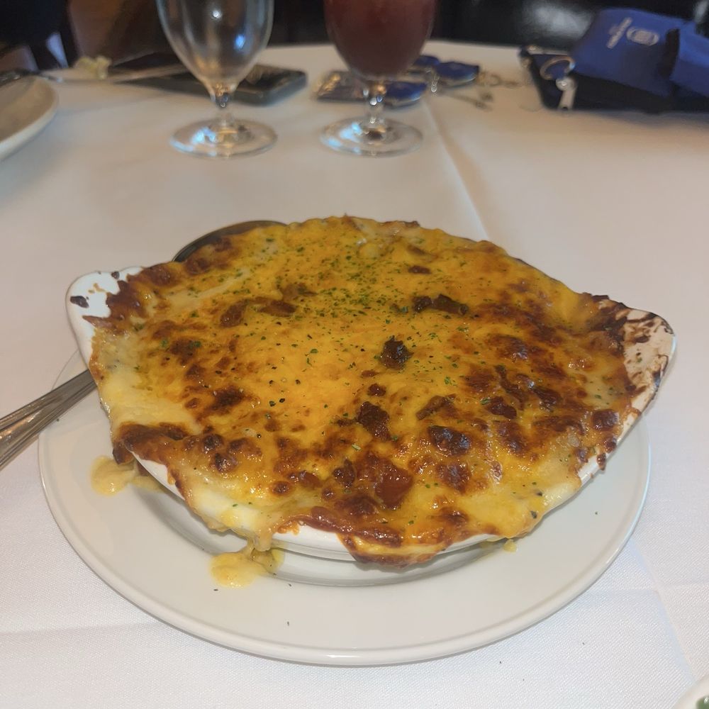 Pappas Bros. Steakhouse - Au Gratin Potatoes- some potato chunks were thicker than others but overall solid - Steakhouses Near Me - Houston, Texas Pappas Bros. Steakhouse - Au Gratin Potatoes- some potato chunks were thicker than others but overall solid - Steakhouses Near Me - Houston, Texas
