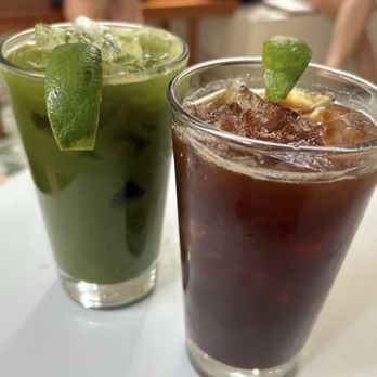Musette Rittenhouse - Matcha tonic and espresso tonic - Coffee & Tea Near Me - Philadelphia, Pennsylvania Musette Rittenhouse - Matcha tonic and espresso tonic - Coffee & Tea Near Me - Philadelphia, Pennsylvania