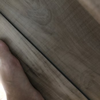 Utah Flooring & Design - Falling apart after 3 days after removing the tape (with light food traffic) - Flooring Near Me - Midvale, Utah Utah Flooring & Design - Falling apart after 3 days after removing the tape (with light food traffic) - Flooring Near Me - Midvale, Utah