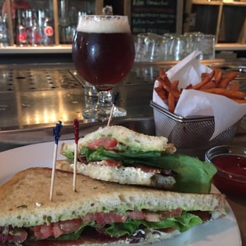 Brewed - The best BLT I've ever had! with avocado spread added. Side of sweet potato duck fat fries and Wild Acre Tarantula Hawk India Red Ale - Coffee & Tea Near Me - Fort Worth, Texas Brewed - The best BLT I've ever had! with avocado spread added. Side of sweet potato duck fat fries and Wild Acre Tarantula Hawk India Red Ale - Coffee & Tea Near Me - Fort Worth, Texas