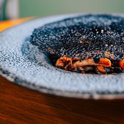 Present Tense - Squid Ink Noodles, N'duja, Crab