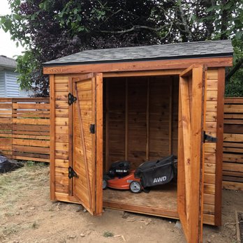 Home Run Construction - 4x8 cedar garden shed - General Contractors Near Me Home Run Construction - 4x8 cedar garden shed - General Contractors Near Me