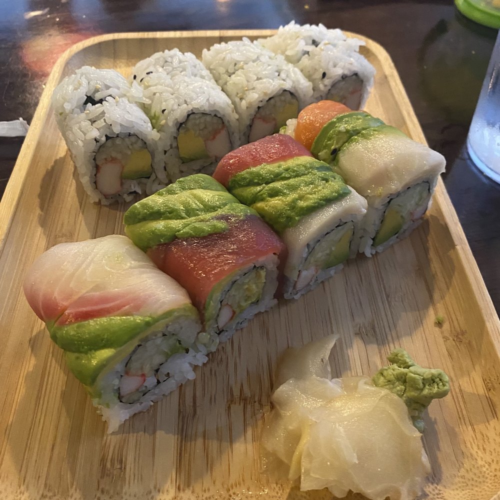 Sushi Mido - California roll and Rainbow roll - Japanese Near Me - Shawnee, Kansas