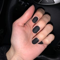 Nail Bar - Matte Black Gel