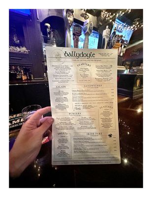 Menu photo 1 Ballydoyle Irish Pub & Restaurant Downers Grove, IL