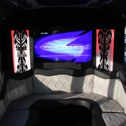 The Longest Limos - Tribal Party bus has a 60" flat screen TV!