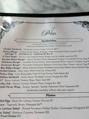 Menu photo 2 Parlour Bar St. Paul Saint Paul, MN Menu photo 2 Parlour Bar St. Paul Saint Paul, MN