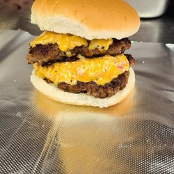 Stella’s Place - Double Pimento Cheese Burger