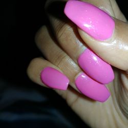 All About Nails - My nails are a week old but she shaped them into coffin like I wanted ..