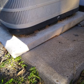 Bodine-Scott Air Conditioning & Plumbing - Outside unit leveled with wood blocks! Unit not tied down. Not to code! - Heating & Air Conditioning/HVAC Near Me - Corpus Christi, Texas Bodine-Scott Air Conditioning & Plumbing - Outside unit leveled with wood blocks! Unit not tied down. Not to code! - Heating & Air Conditioning/HVAC Near Me - Corpus Christi, Texas
