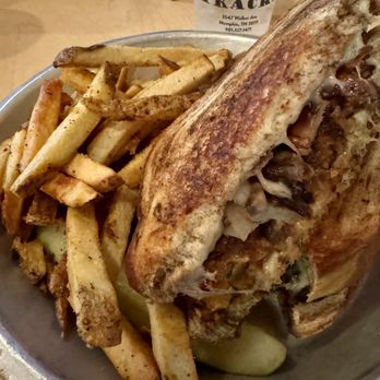 R P Tracks - Nature Lover Sandwich with fries and a pickle - American Near Me - Memphis, Tennessee
