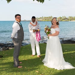 Romantic Beach Weddings - Rev. Kenny made us laugh the whole time.