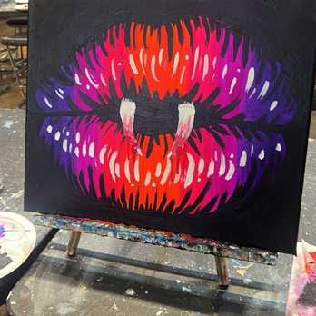 Pinot's Palette - Ombre Vampire Lips! - Paint & Sip Near Me - Puyallup, Washington Pinot's Palette - Ombre Vampire Lips! - Paint & Sip Near Me - Puyallup, Washington
