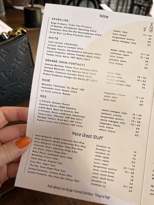 Menu photo 3 Bar Alice Anne Baltimore, MD