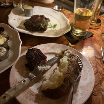 Bavette's - Rib eye and loaded baked potato - Steakhouses Near Me - Las Vegas, Nevada