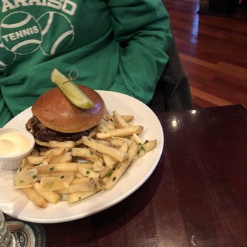 Emmett's Brewing Co - Smokehouse Burger with truffle fries, yum! - Bars Near Me - Palatine, Illinois