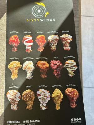 Menu photo 4 6ixty Wings Toronto, ON