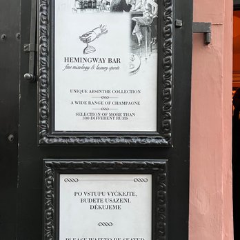 Hemingway bar - Cocktail Bars Near Me - Prague, Puerto Rico