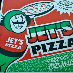 a jet's pizza advertisement a jet's pizza advertisement