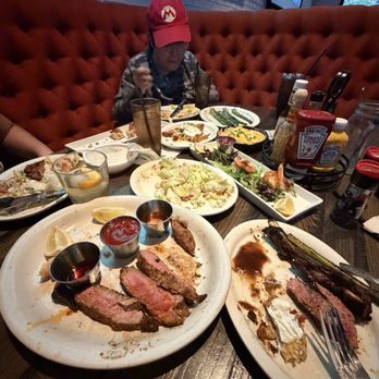Rustic House Summerlin South - About halfway into our food, you can see how much food there was there's a lot. You can see the stake all chopped up, which is really sucks. - Salad Near Me - Las Vegas, Nevada Rustic House Summerlin South - About halfway into our food, you can see how much food there was there's a lot. You can see the stake all chopped up, which is really sucks. - Salad Near Me - Las Vegas, Nevada