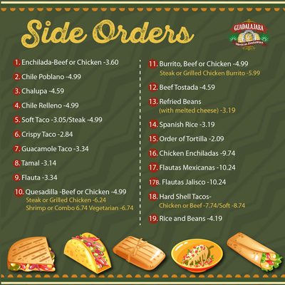 Menu photo 8 Guadalajara Mexican Restaurant Midland, GA Menu photo 8 Guadalajara Mexican Restaurant Midland, GA