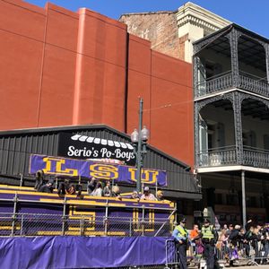 Photo of Mike Serio's Poboys - New Orleans, LA, United States. Serio's Po-Boys during Mardi Gras