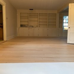 B & D Floor Sanding - Living/Dining area after sanding